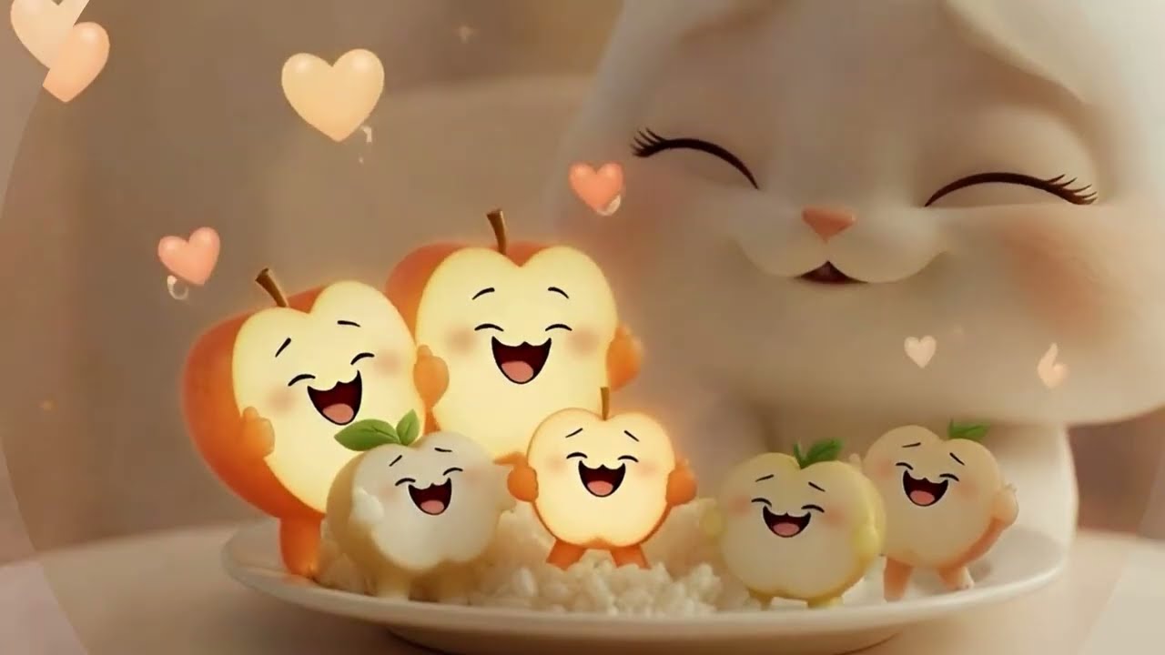 Don’t Waste Food! Cute Bunny Story for Kids 🐰 #ytshorts #viral #trending