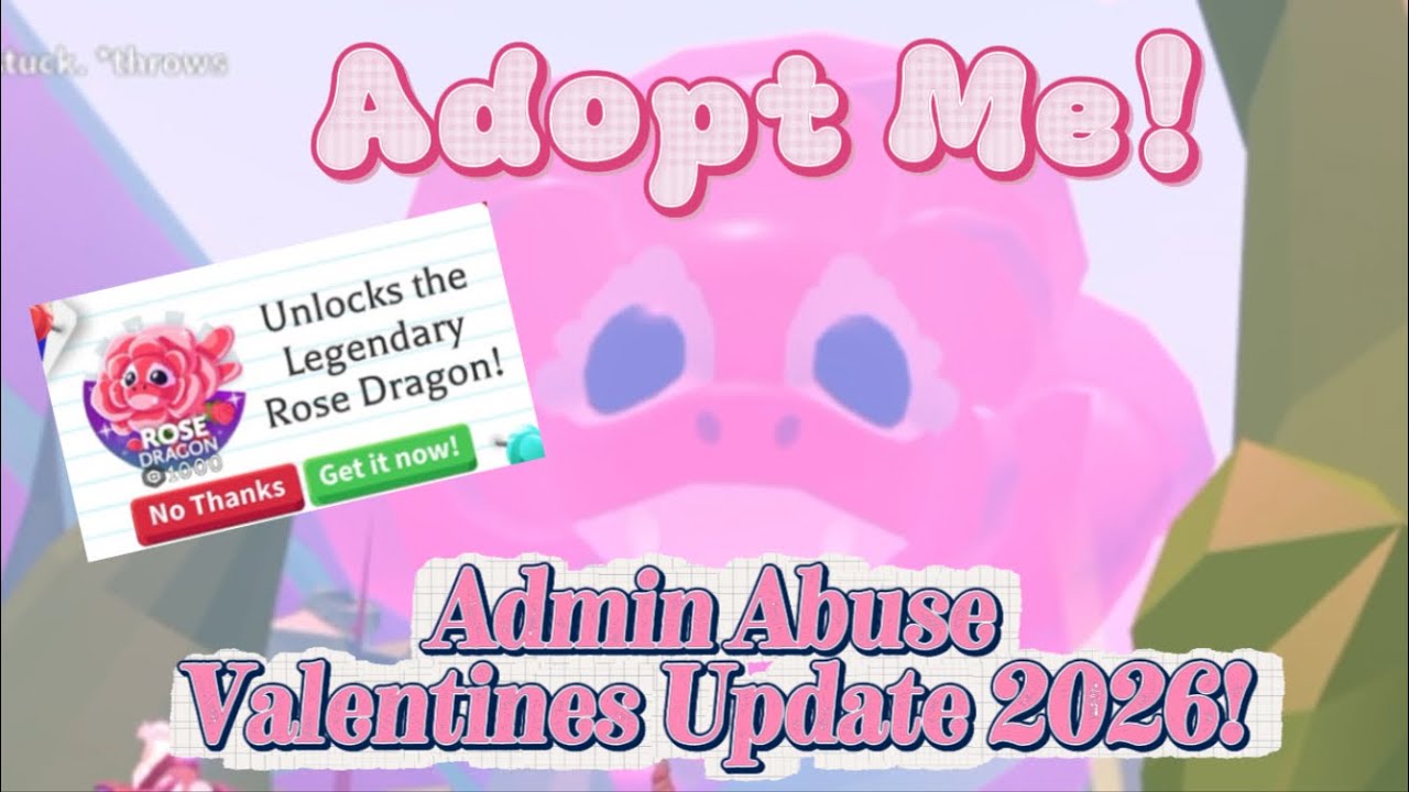 Adopt me - 💖Valentines Admin Abuse?!💖 | Adopt me Valentines Update 2026 | PixellaOBella 
