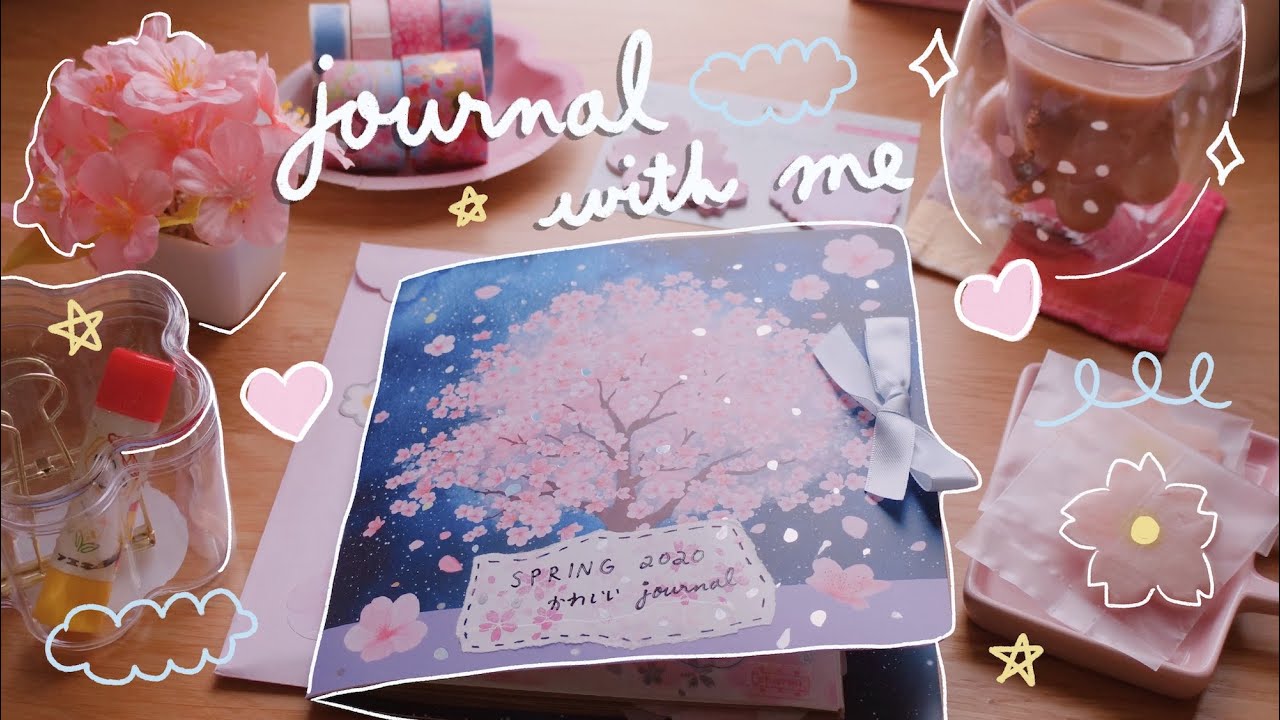 Real Time Journal With Me | Completed Kawaii Journaling Spring Challenge 🌸  | Rainbowholic