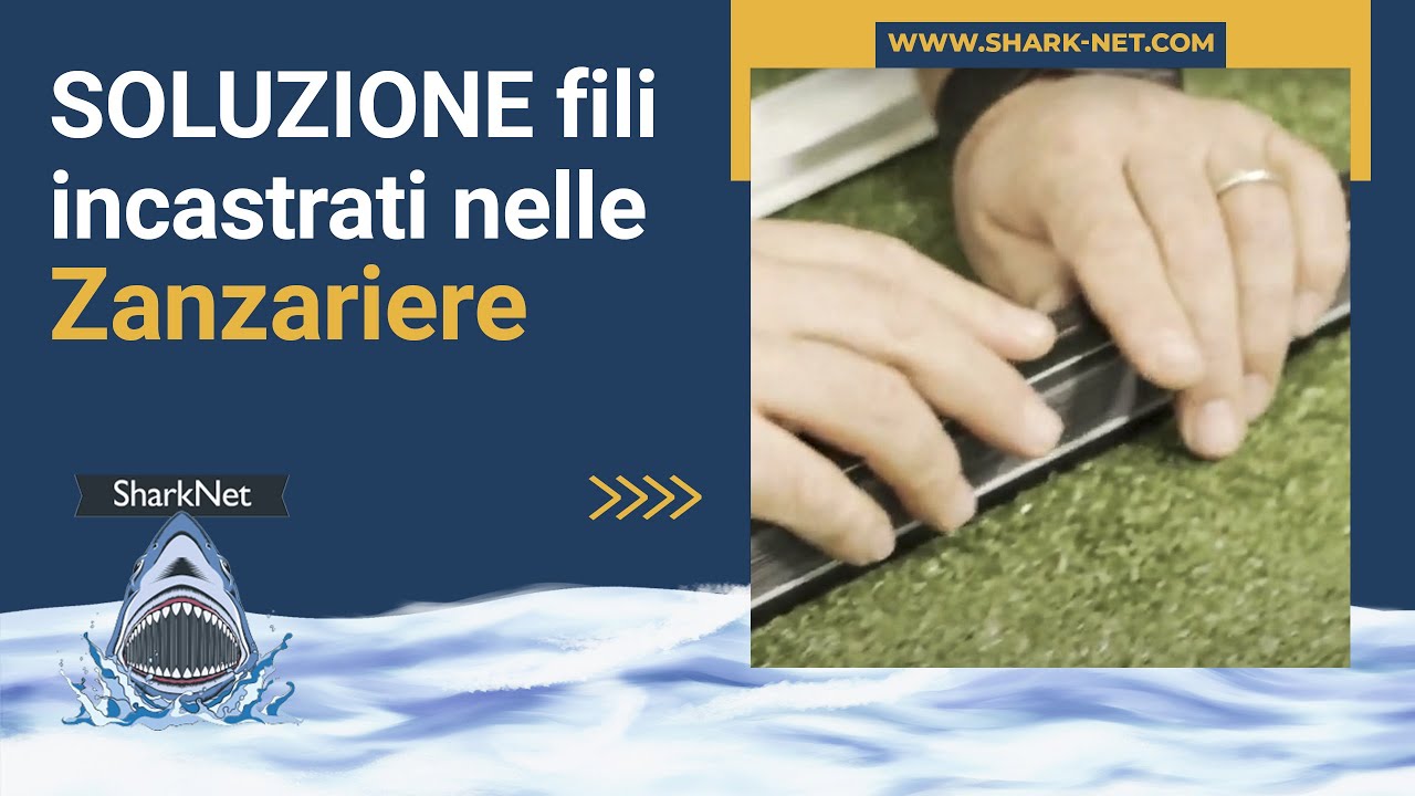 Risolvi facilmente il problema dei fili incastrati nella zanzariera.