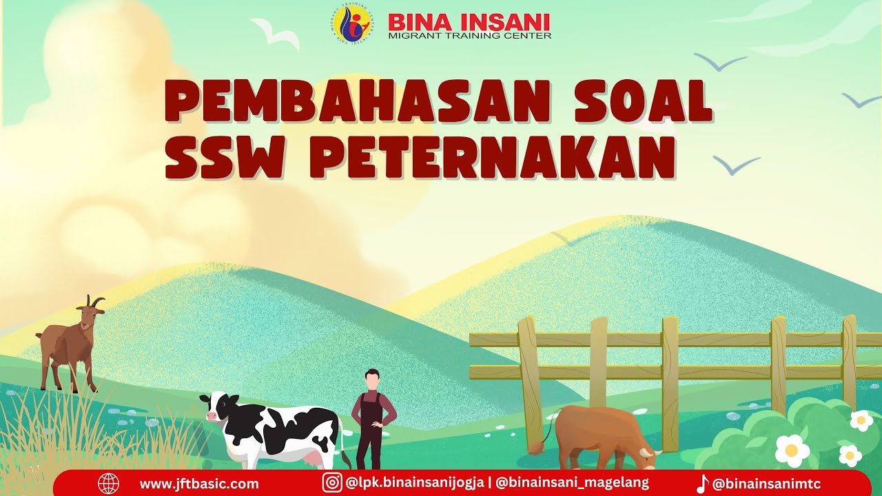 PEMBAHASAN SOAL SOAL SSW PETERNAKAN