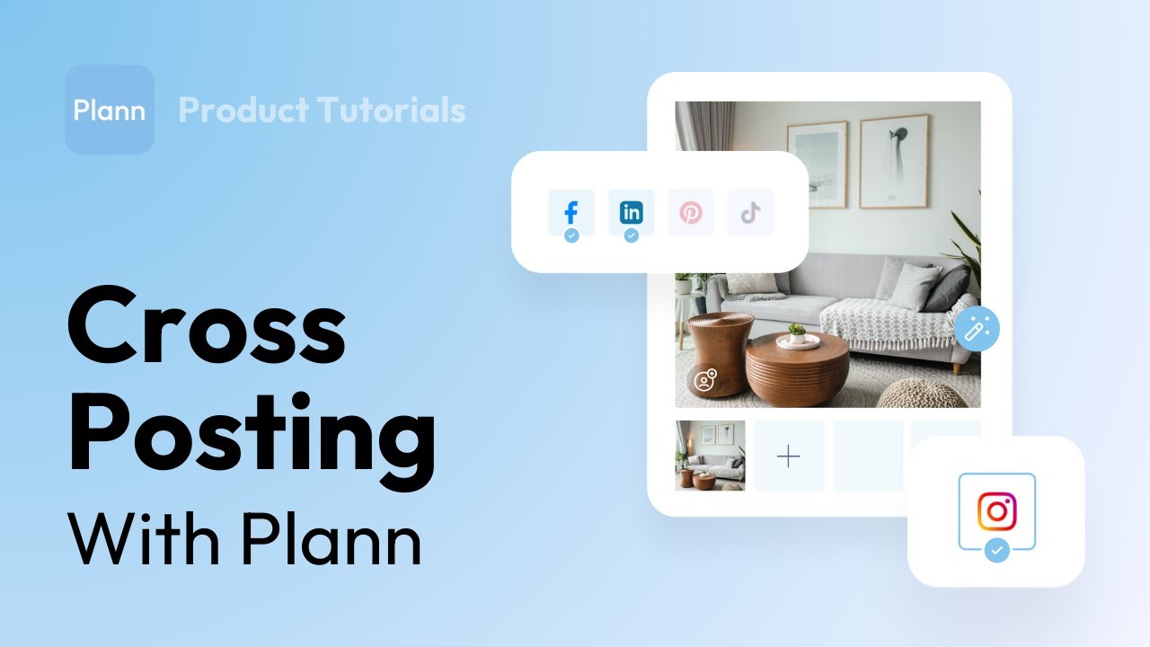Plann's New Cross Post Feature
