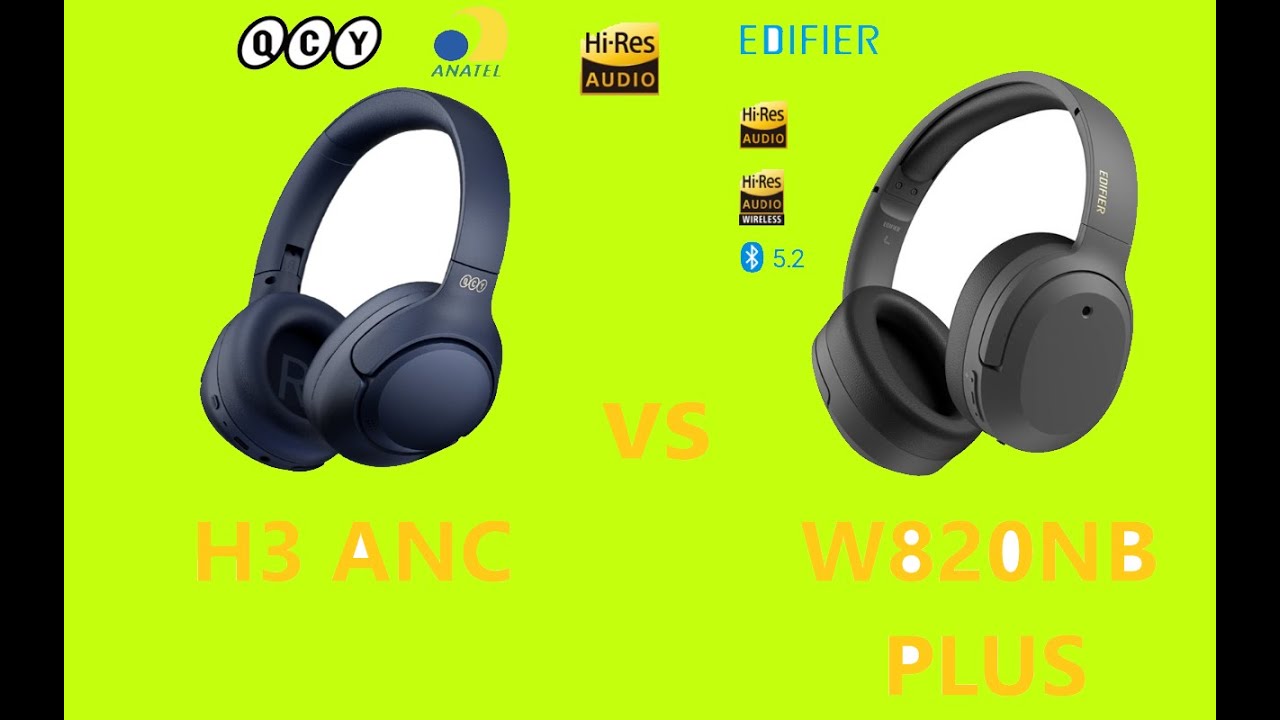 COMPARATIVO: QCY H3 ANC vs EDIFIER W820nb Plus