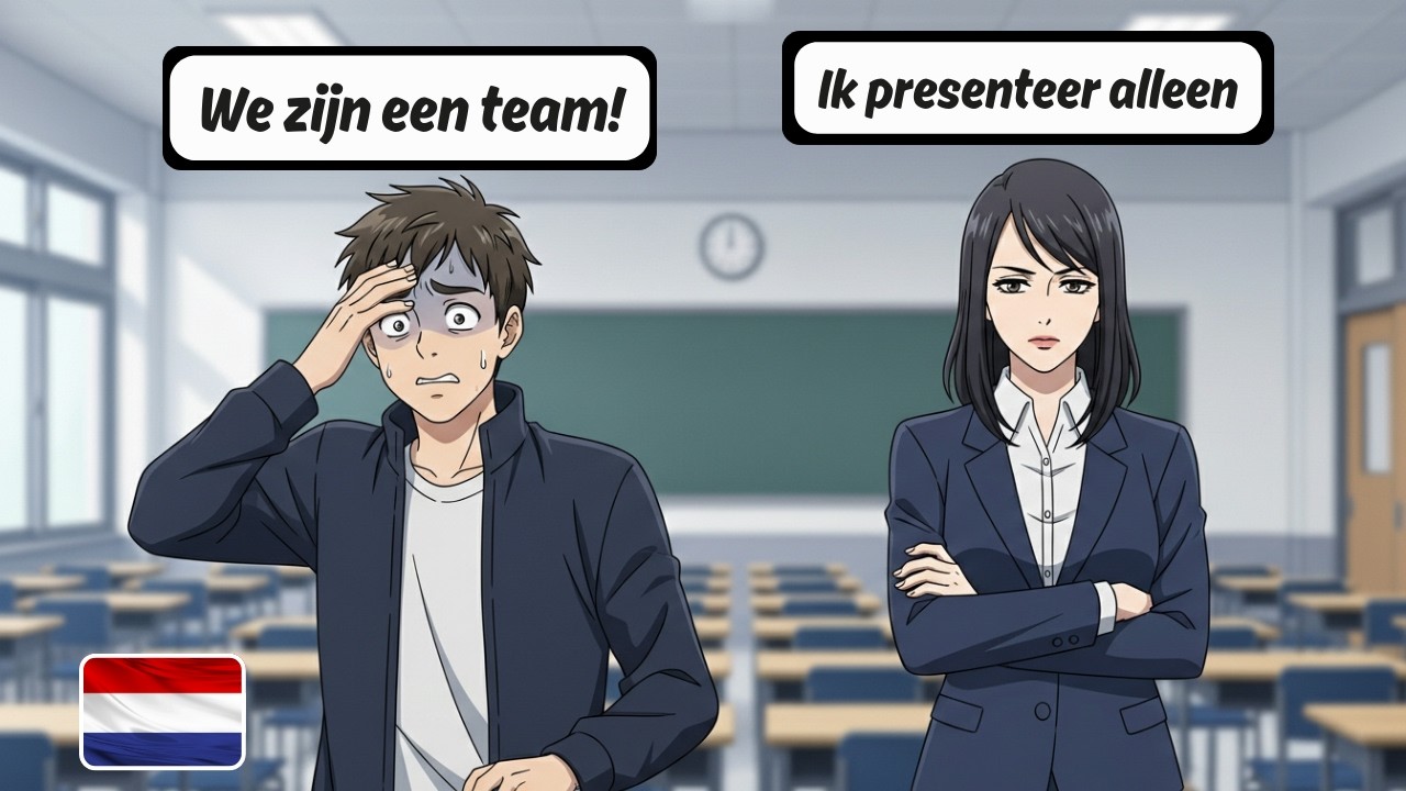 Dutch Conversation for Beginners With English Subtitles (A1-A2) I Forgot My Bag!