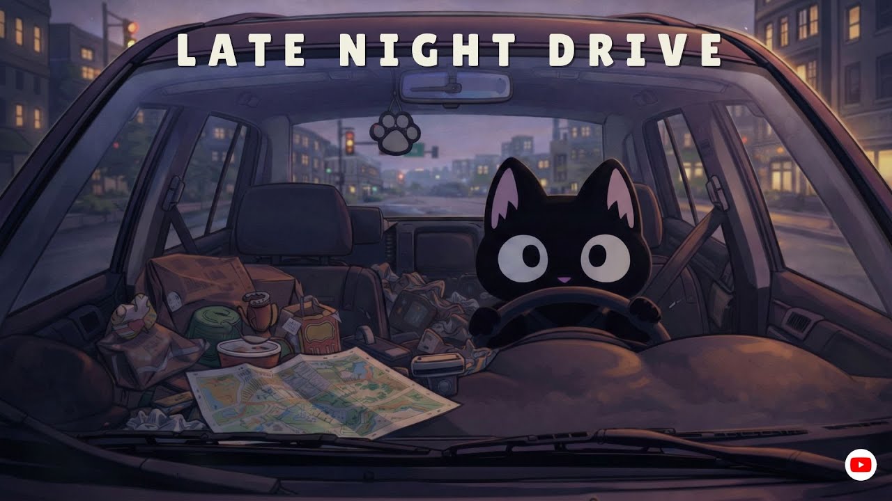Late Night Drive 🌙🚗 Chill Relaxing Hip Hop Lofi Beats for Thinking & Driving ~ midnight cruise vibes