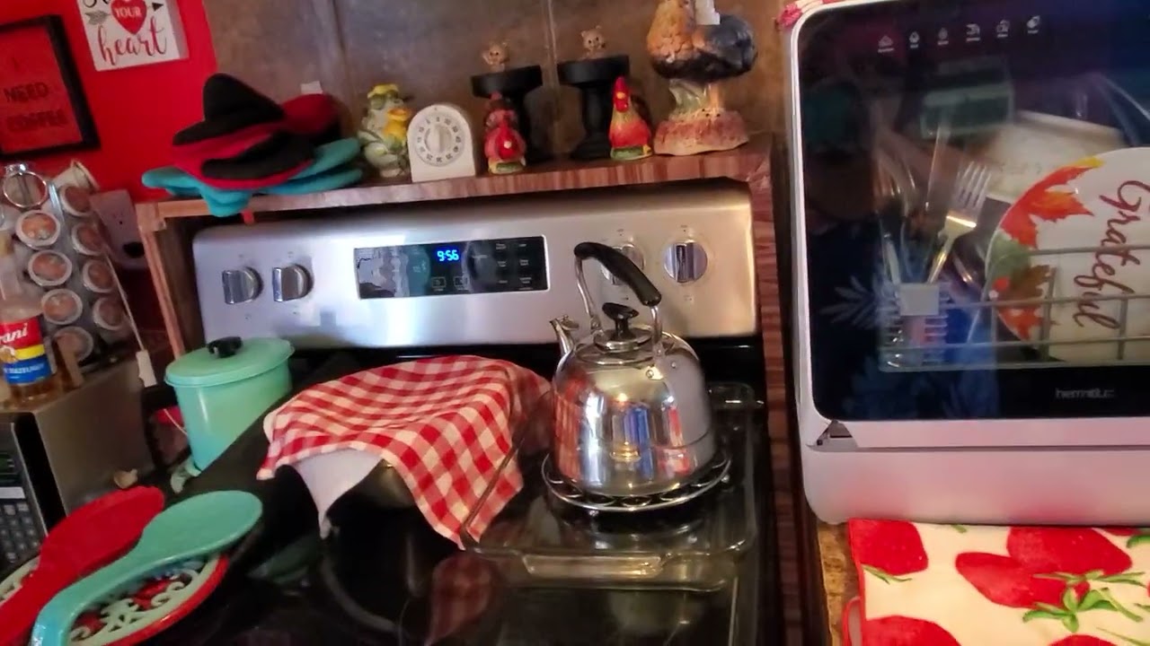 This is a short little video of turning the kitchen around Bringing new things in taking old things 