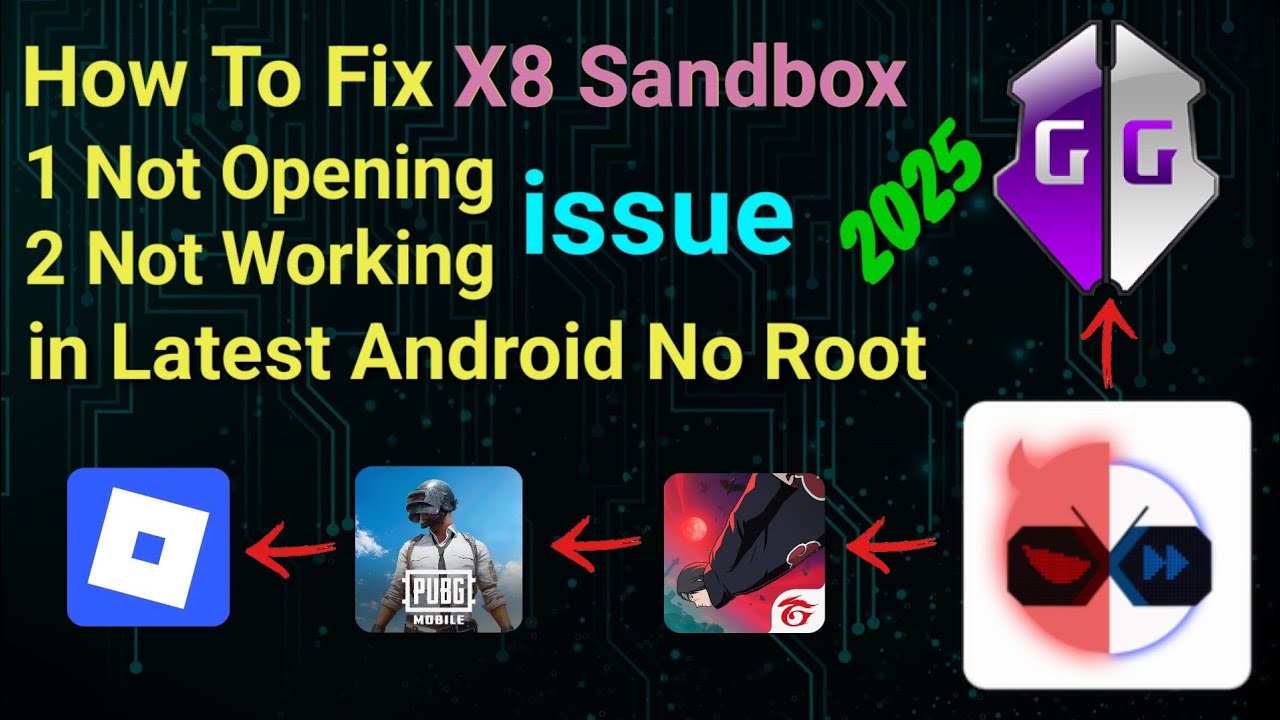 How To Fix X8 Sandbox Not Opening Issue in Any Android || Game Guardian No Root || 2025