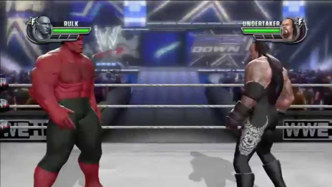 WWE ALL STARS !!! THE UNDERTAKER VS RED HULK / RULK GAMEPLAY BY powerbombx
