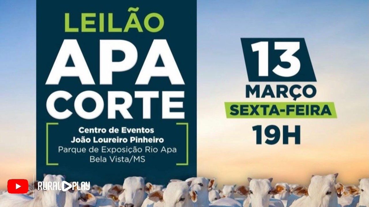 LEILÃO APA CORTE - BELA VISTA/MS - RURAL PLAY