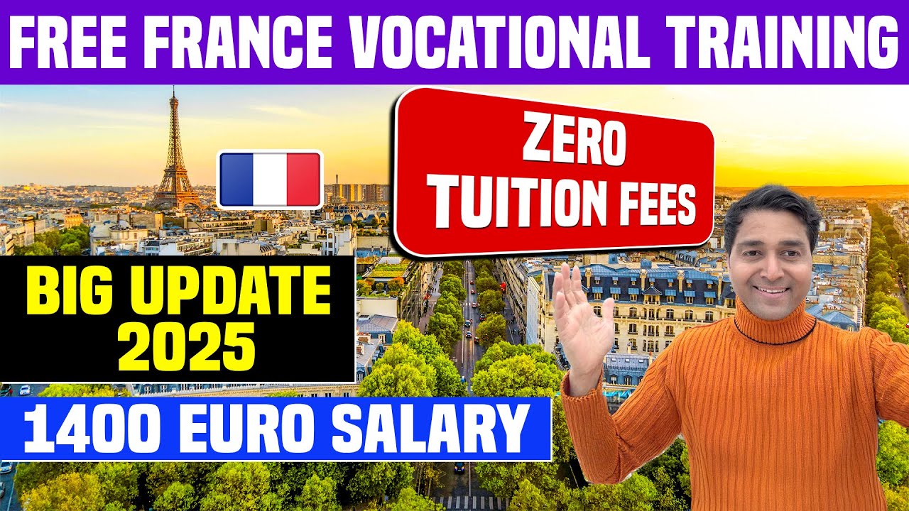 Free France Vocational Training Full Process ! Earn 1400 €/month | No FEE/No IELTS/No Fund/Free Room