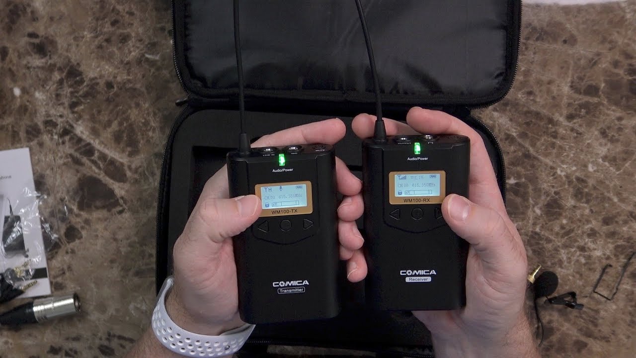 Comica CVM-WM100 Wireless Microphone Unboxing and Test