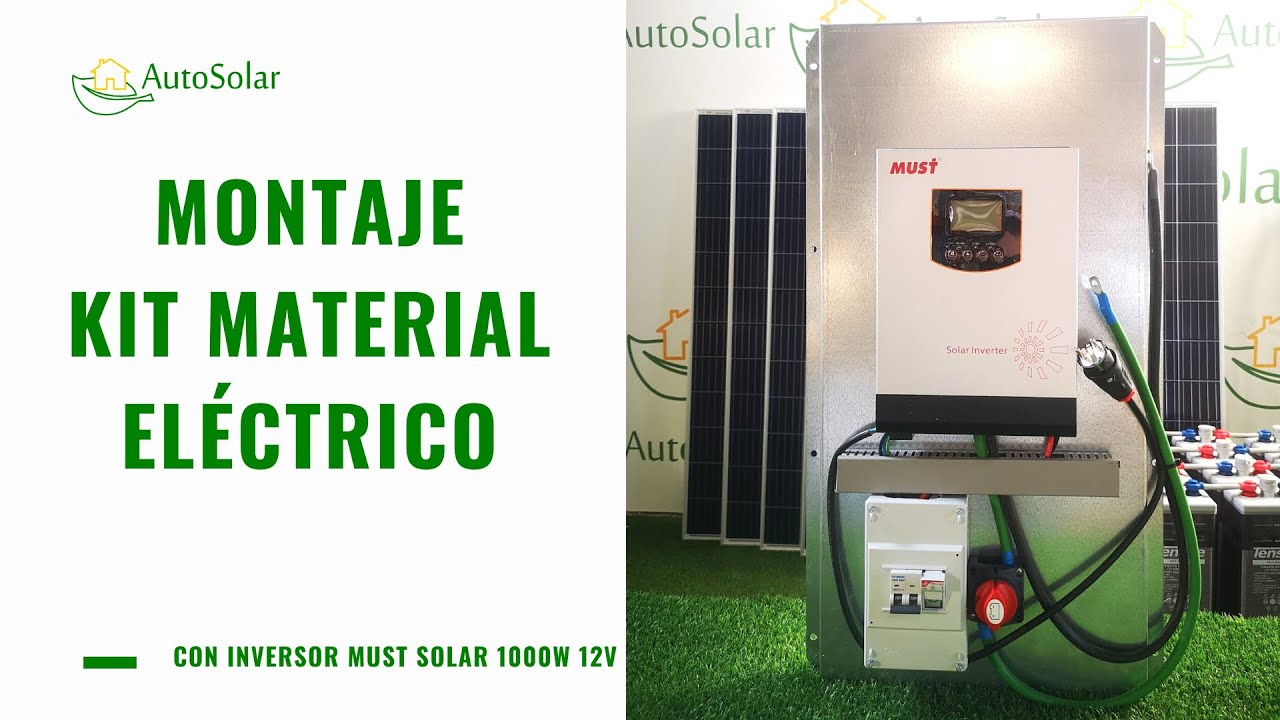 Montaje Kit Material El&eacute;ctrico 1000W 12V | Energ&iacute;a Solar
