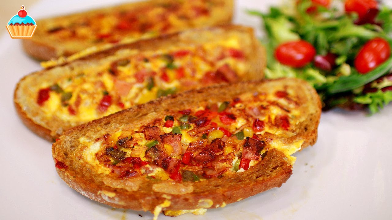 Что приготовить на завтрак? ОМЛЕТ В ХЛЕБЕ / Meals you can cook for breakfast OMELETTE IN BREAD.