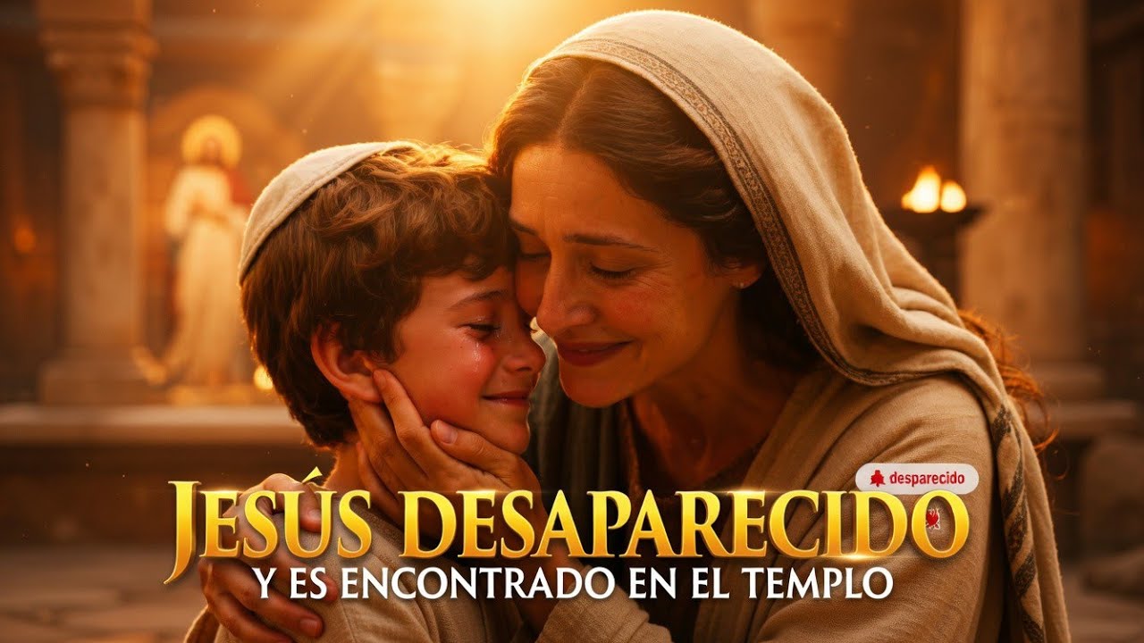 Jesús desaparecido y es encontrado en el templo 