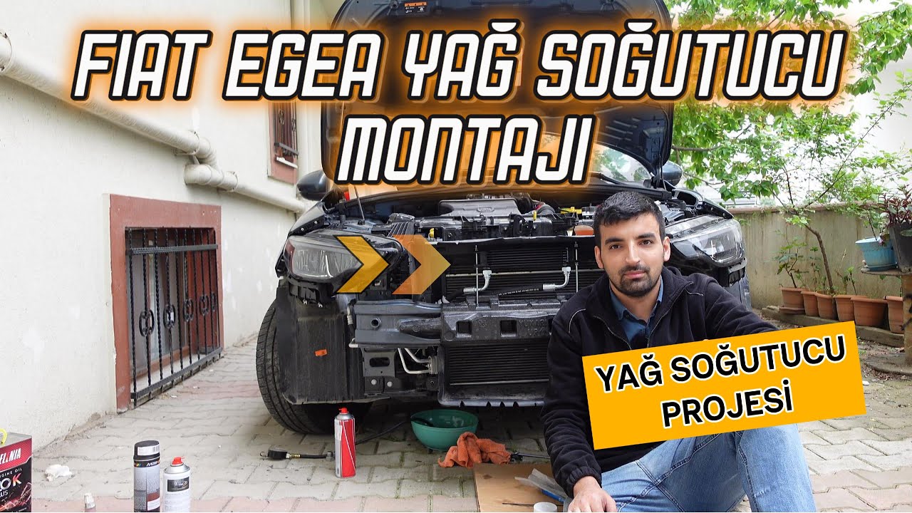 Yağ Yakan Yağ Eksilten Fiat Egea Tipo Aracımıza Yağ Soğutucusu Takıyoruz! Yağ Soğutucu Montajı!