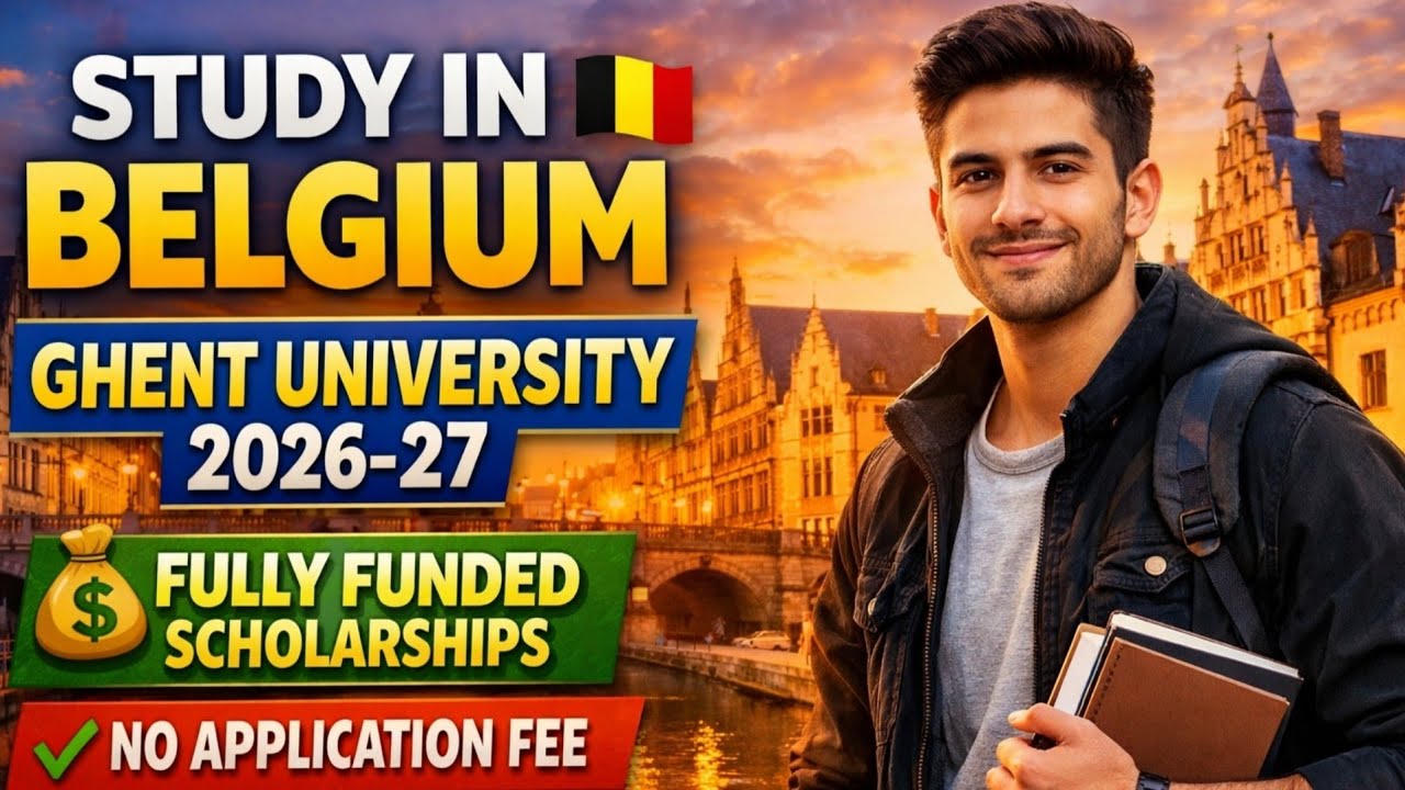 Ghent University Belgium Scholarships 2026 | Study in Europe | No Application Fee