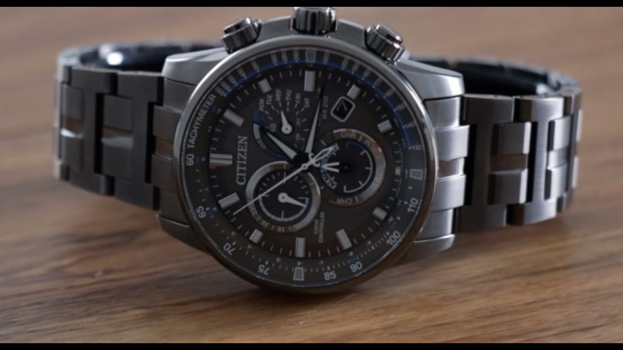 Citizen Eco-Drive Perpetual Chrono AT Watch Review CB5887-55H E660 Movement