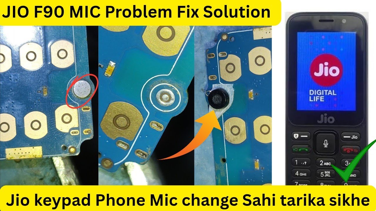 JIO Phone F90 MiC Problem Fix Solution Repair / Jio Phone mic change 