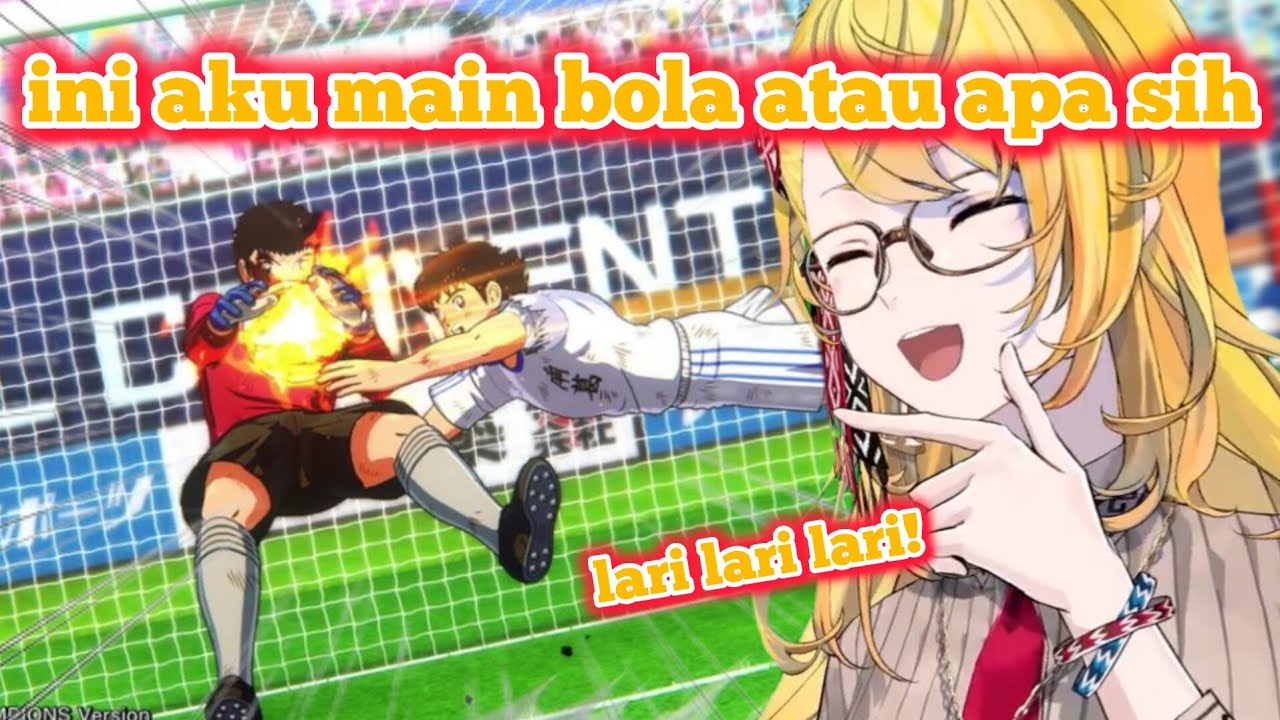 Kaela sampe gak bisa tahan ngakak liat logic di Game Captain Tsubasa [Hololive ID Clips]