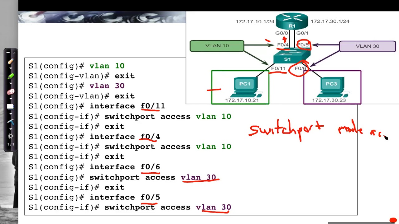 Legacy Inter VLAN Routing