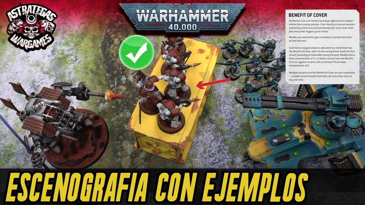 🌟¿COMO FUNCIONA LA ESCENOGRAFIA EN DECIMA EDICION?🌟 Con ejemplos - Warhammer 40000