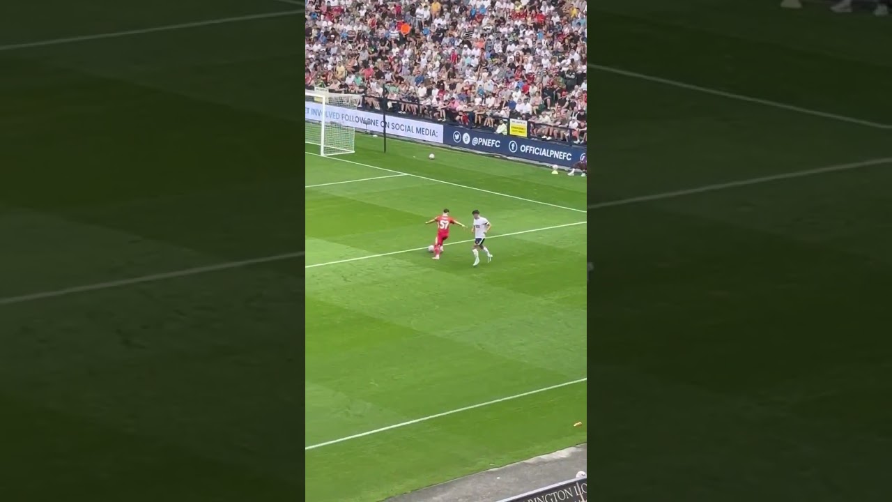 Milos Kerkez demonstrates exceptional leg power in football.🔥 #viralvideo #shorts #shortvideo
