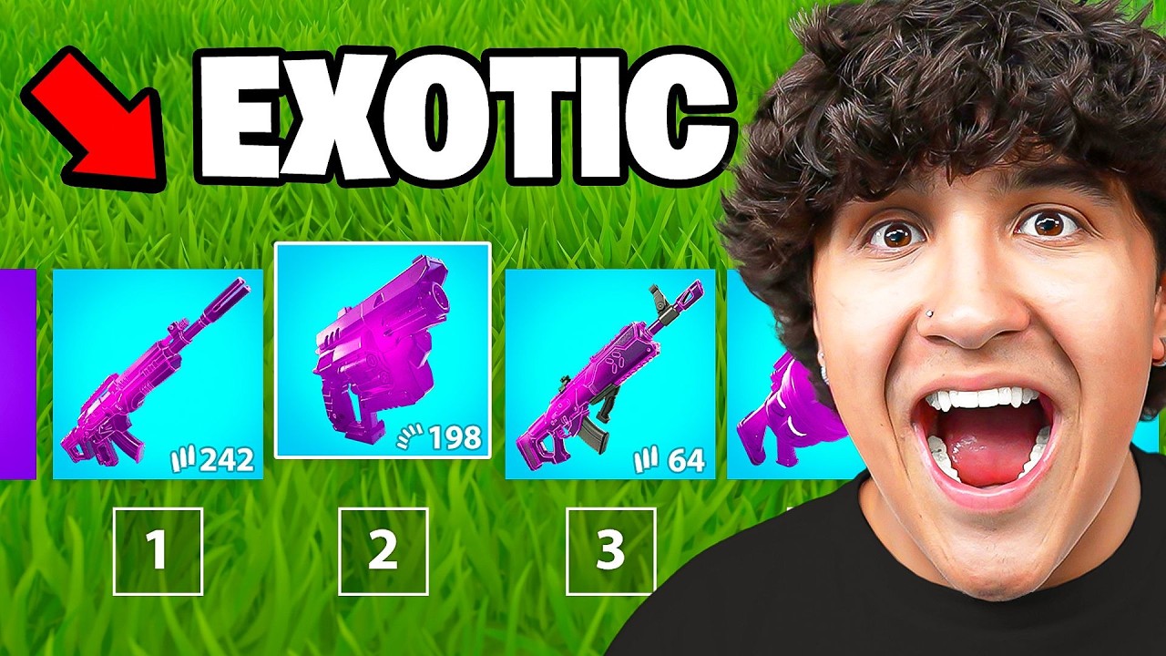 Winning Using ONLY EXOTIC Weapons In Fortnite