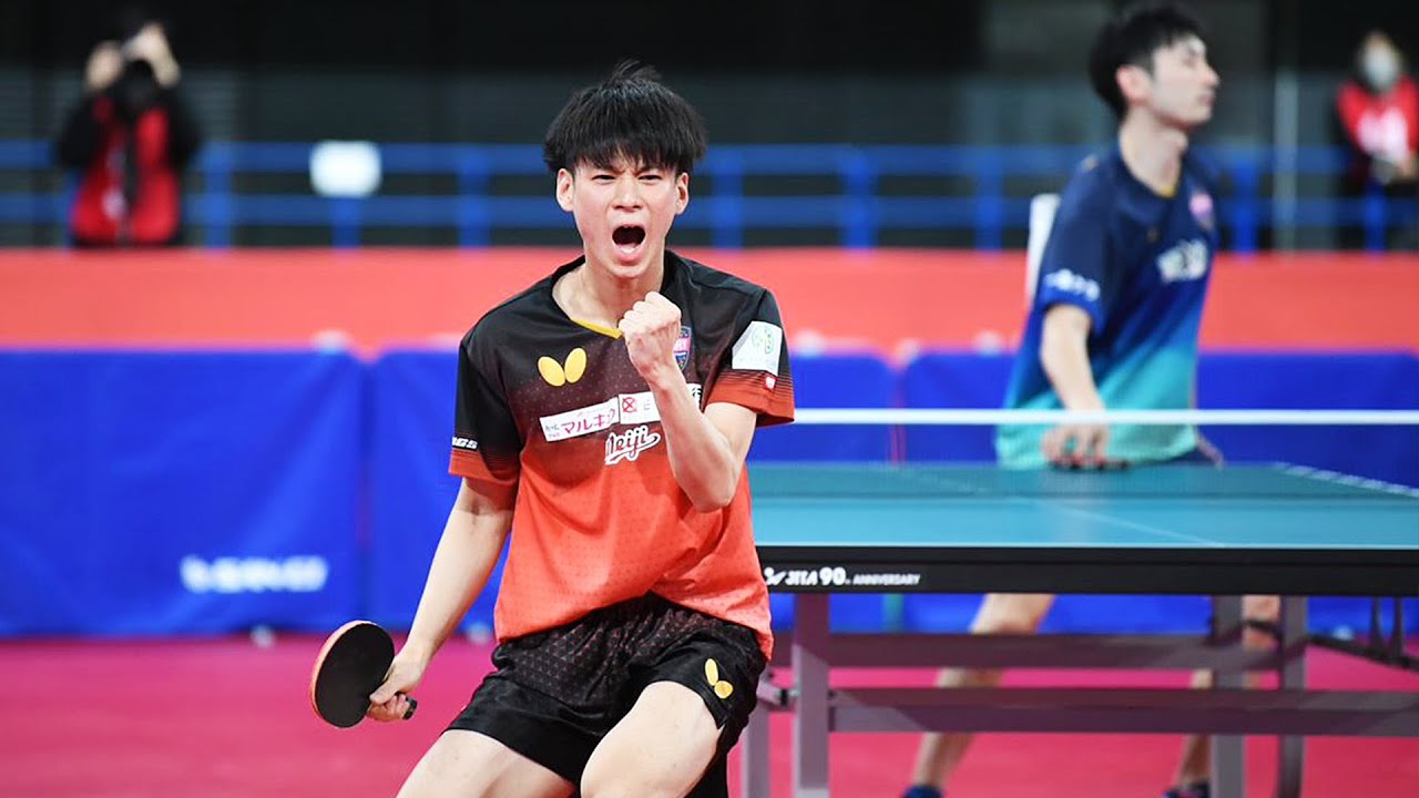 2022年全日本卓球｜男子シングルス 準々決勝  戸上隼輔 対 上田仁
