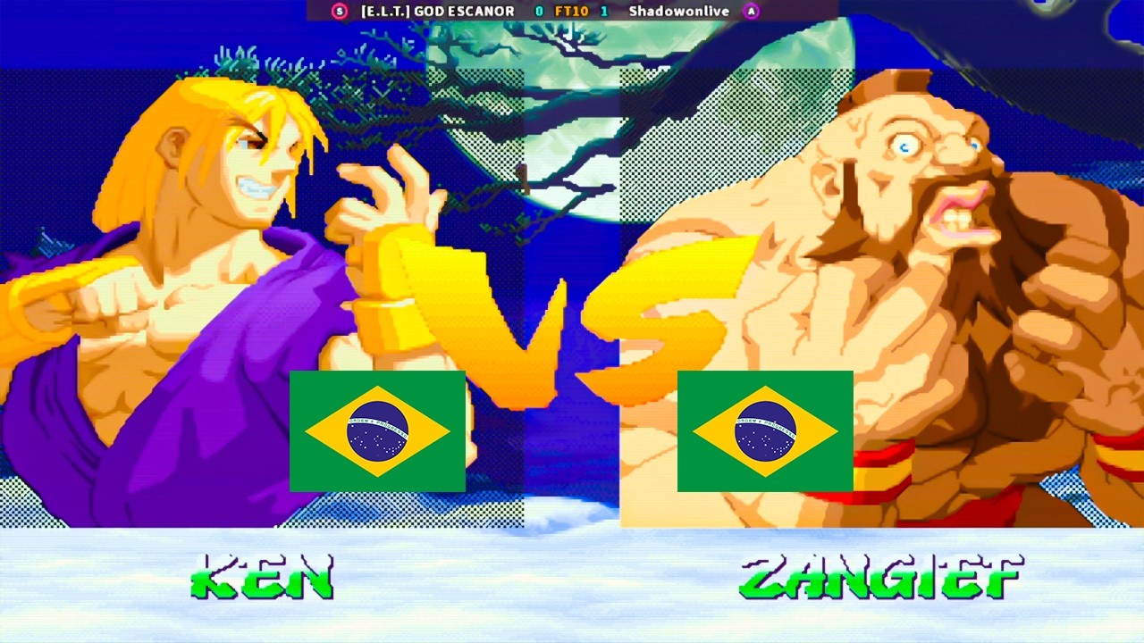 Street Fighter Alpha 2 - [E.L.T] God Escanor Vs Shadowonlive
