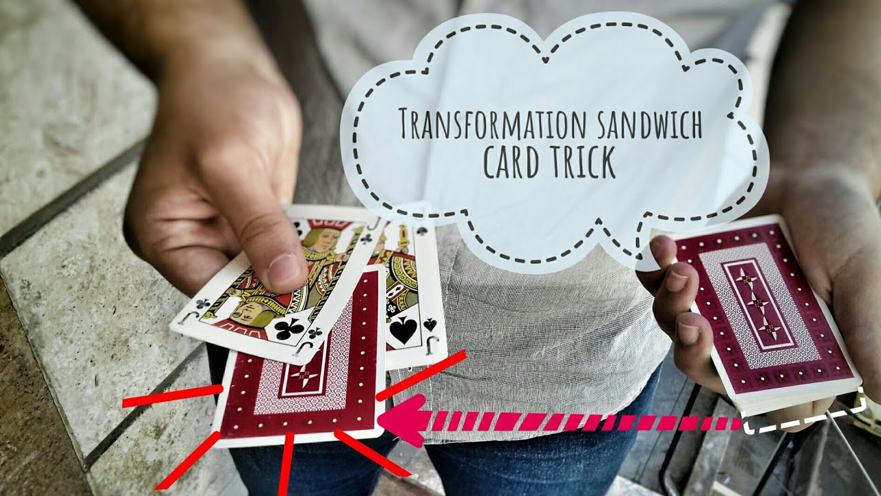 Impossible sandwich card trick-tutorial