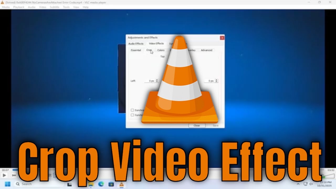 How To Crop Video Effect on VLC Media Player [Guide]