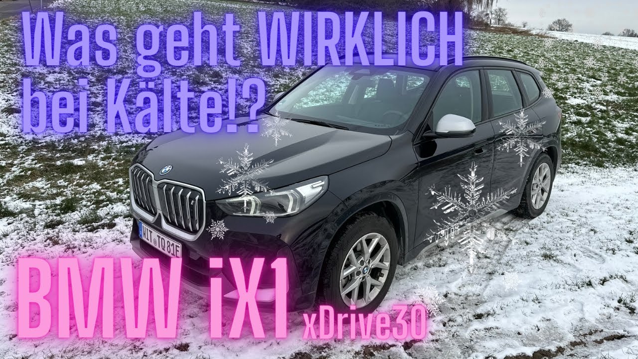 BMW iX1 im Wintertest: Was geht WIRKLICH bei Kälte + Gas!?