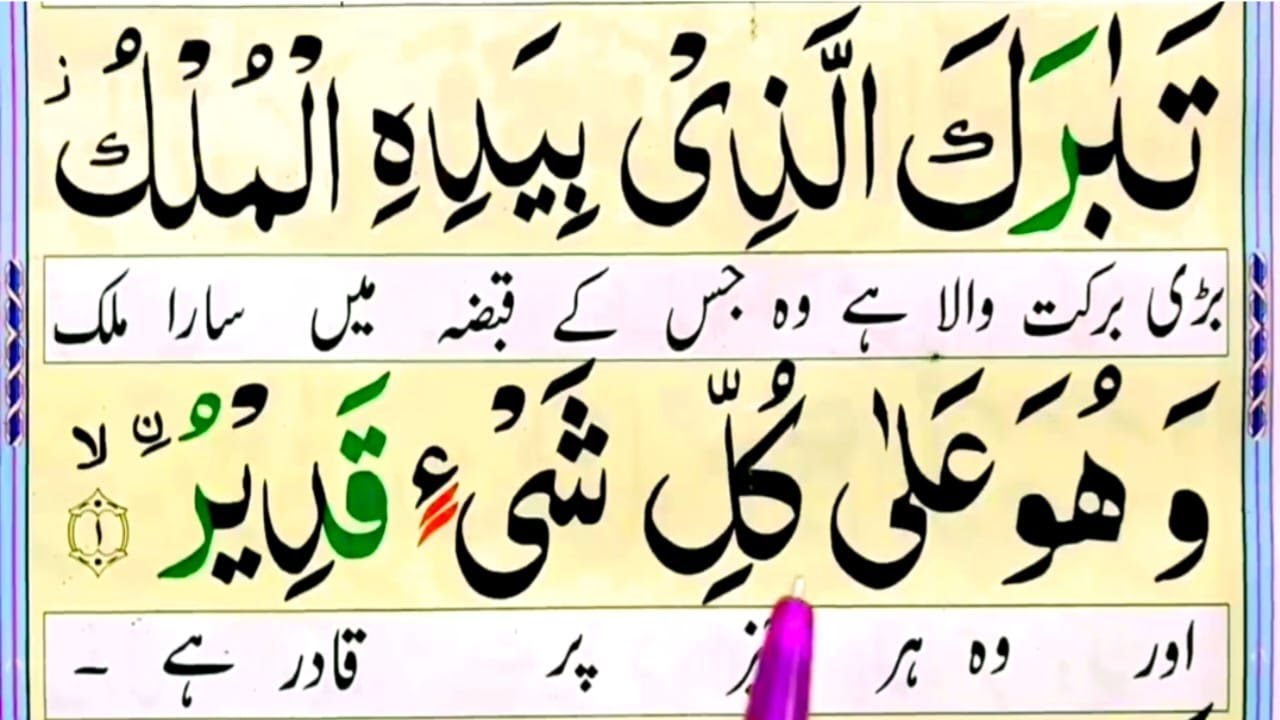 Surah Al-Mulk Full  {سورۃ الملک}  Surah Al Mulk With Urdu Translation || Surah Al Mulk With Tajweed