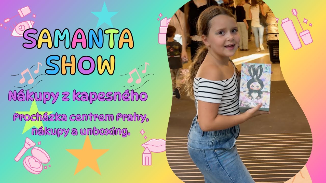 🛍️ Procházka Prahou & nákupy z kapesného! | Labubu, Primark, Orloj a unboxing 🎁 | Samanta Show