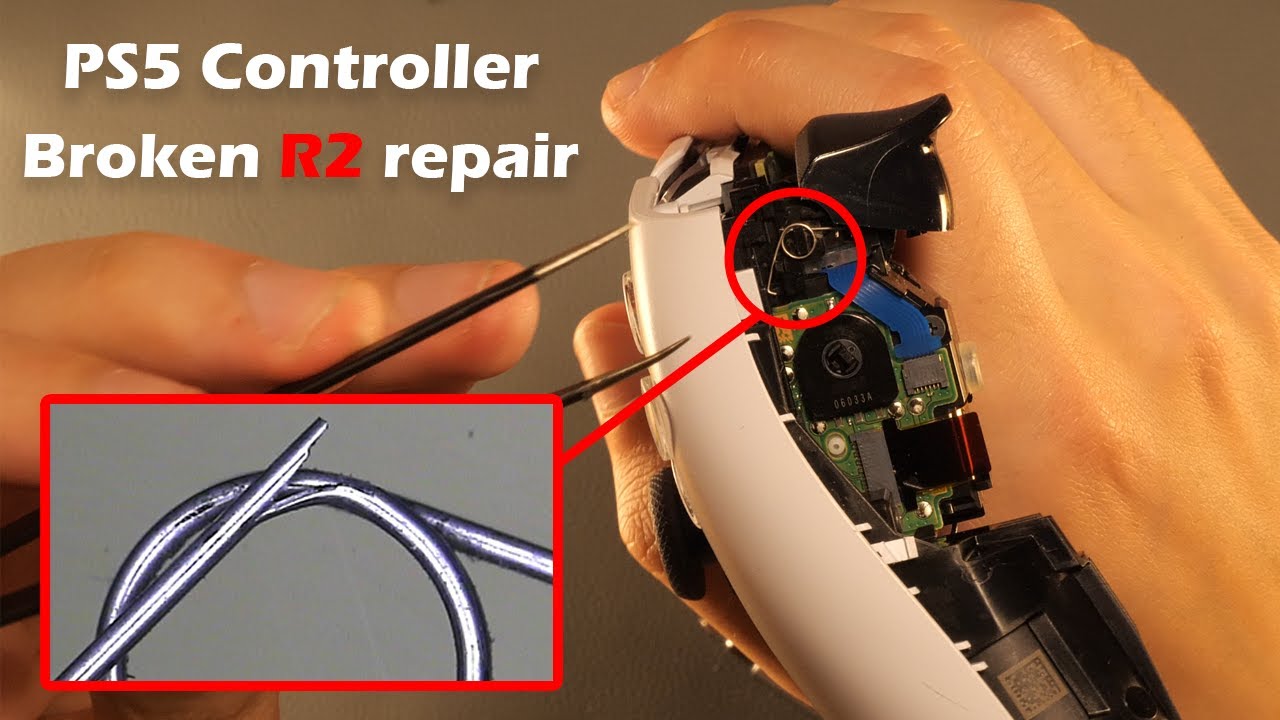 PS5 Controller L2/R2 trigger repair (Broken spring)