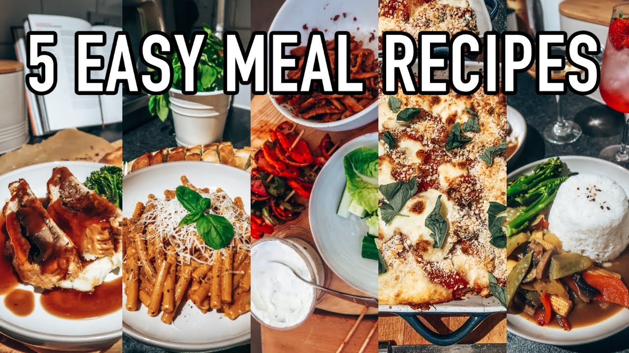 5 RECIPES FOR DINNER | EASY AUTUMNAL MEAL IDEAS | VEGETARIAN WEEKNIGHT MEALS