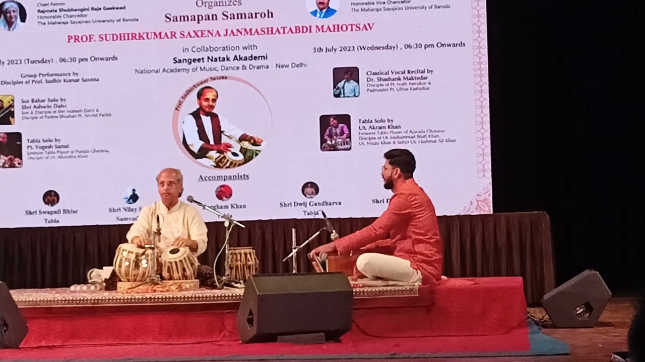 Pt Yogesh Samsi ji | Tabla Solo In Baroda | Birth Centenary of Prof Sudhir Kumar Saxena ji