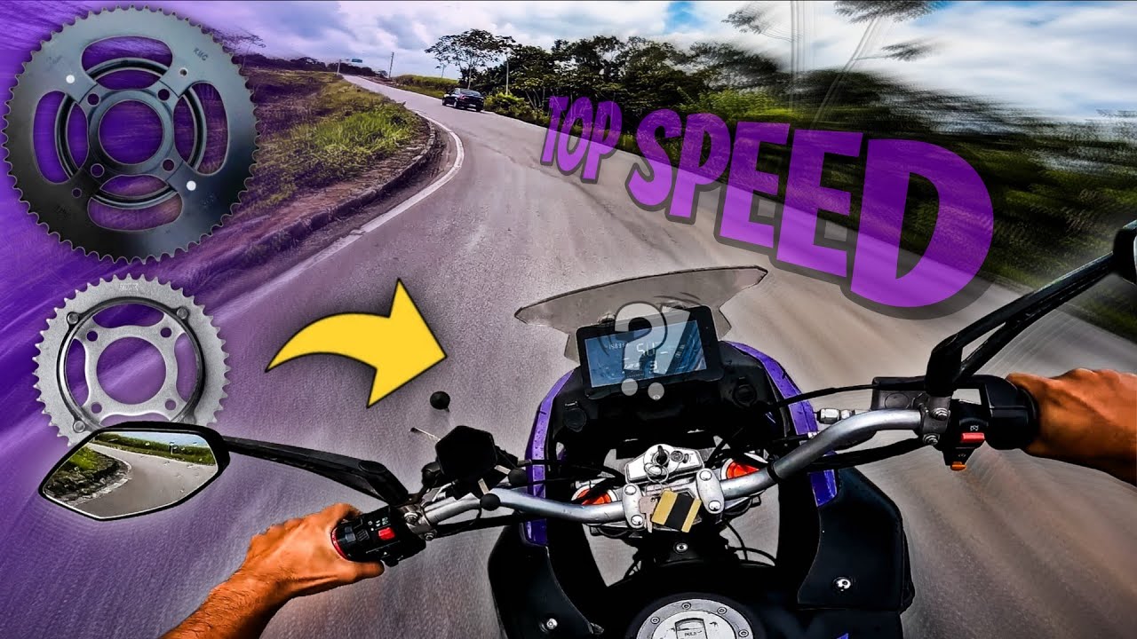Kit Relação da cg 2009 na SHI 250 - Perdi a 6ª marcha?! - Top speed