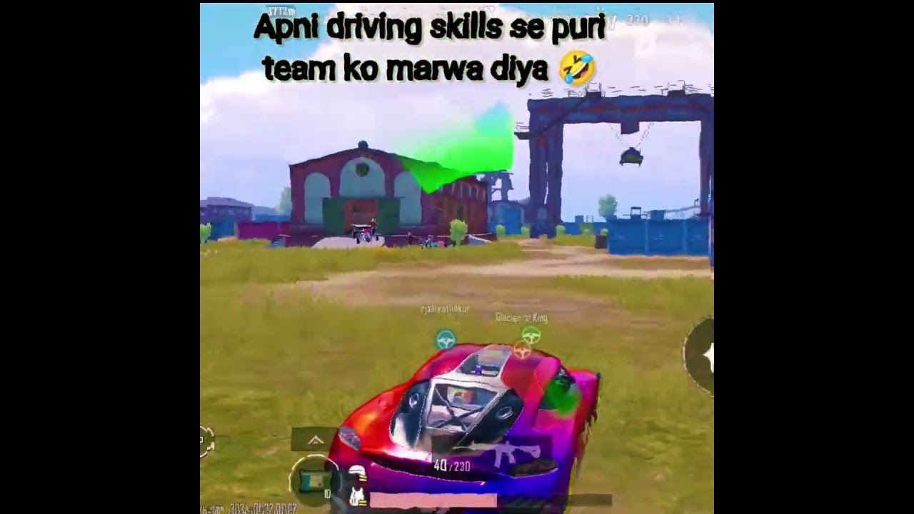driving skill 🤣🤣.                            #bgmi#bgmishorts#viral#viralvideo#bgmigirl#pubg