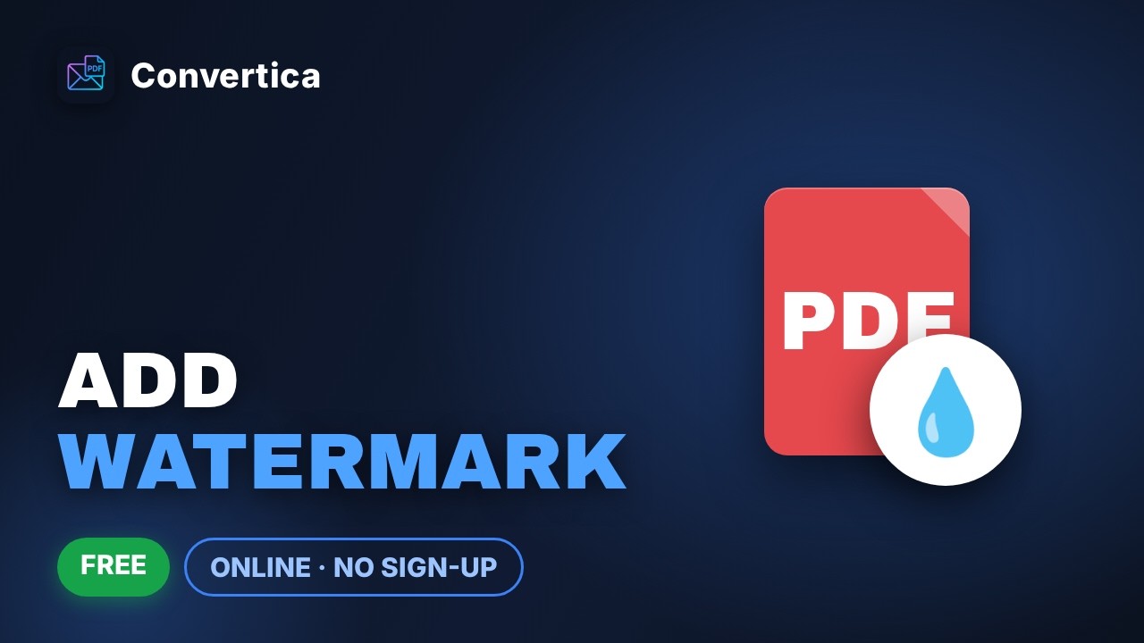 How to Add a Watermark to a PDF (Free, Online, No Sign-Up) | Convertica
