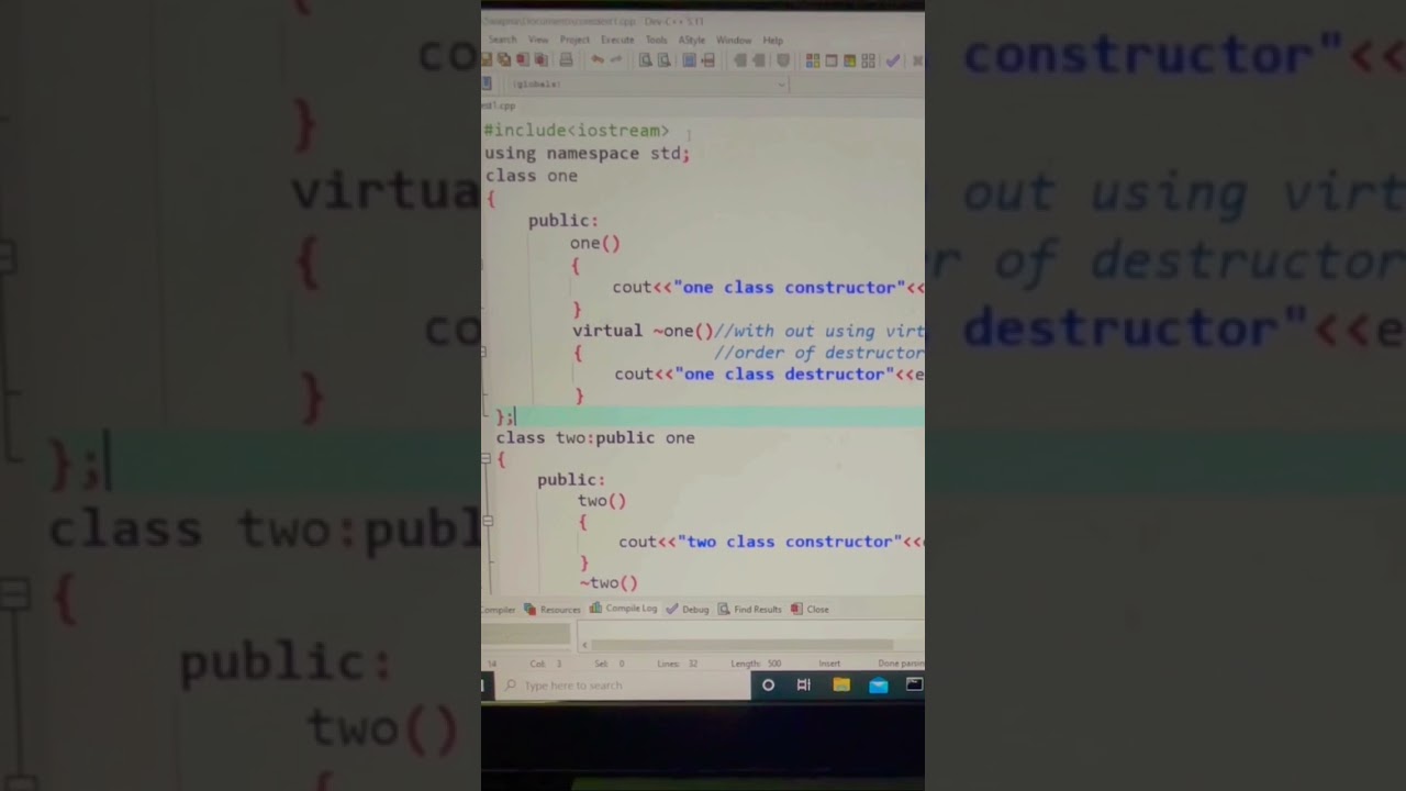 Virtual destructor in cpp