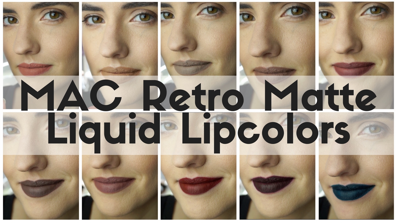 MAC Retro Matte Liquid Lipcolors | Lip Swatches + Review