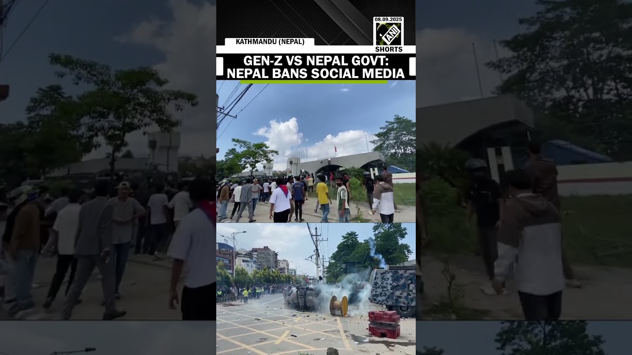 Tear gas, water cannon, Stone pelting! GEN-Z  Vs Nepal Govt after social media banned in country