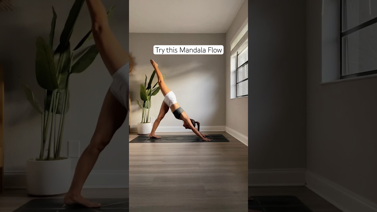 Try this Mandala Flow. Run it 2xs to circle around the entire mat end back at the front💮 #shorts