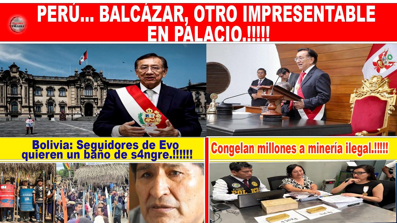 PERÚ... BALCÁZAR, OTRO IMPRESENTABLE EN PALACIO.!!!!!