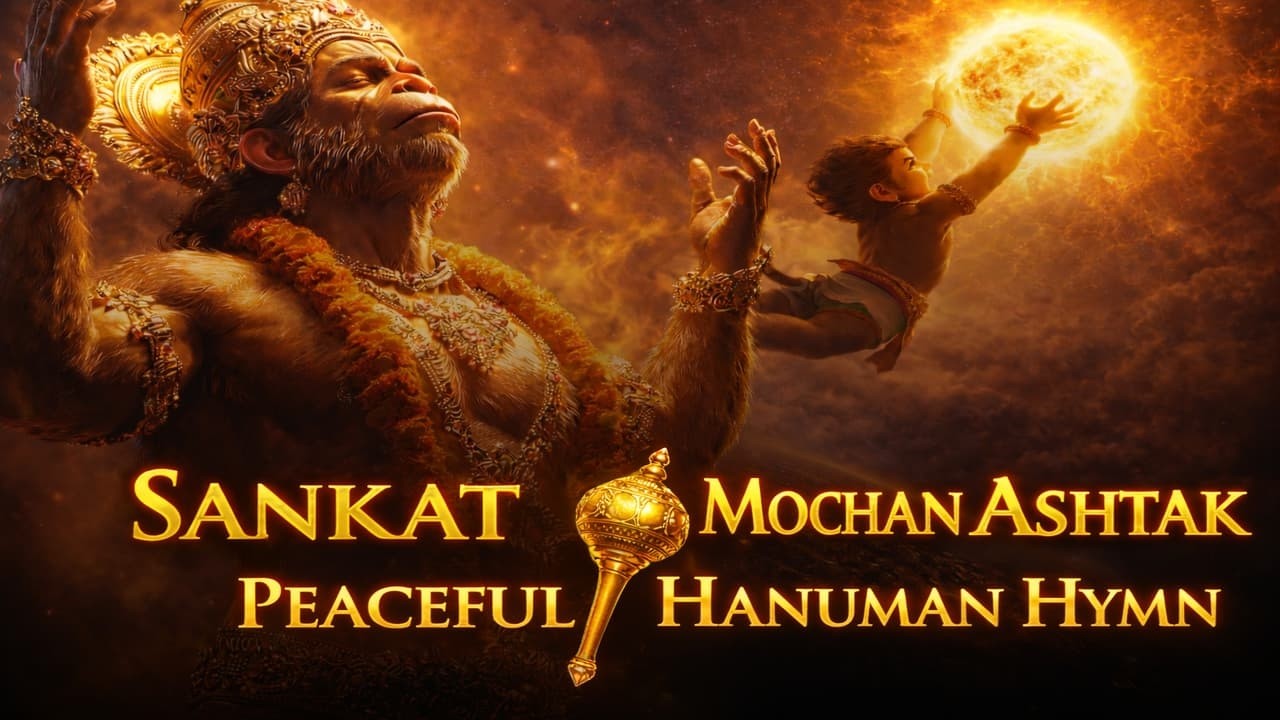 Sankat Mochan Ashtak 🚩 | Peaceful Hanuman Hymn | Removes Negativity & Fear