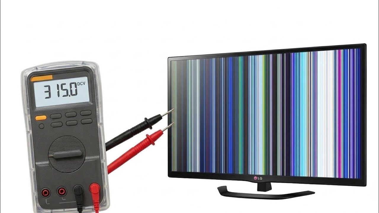 TV LG con rayas VERTICALES (32LN520B) 