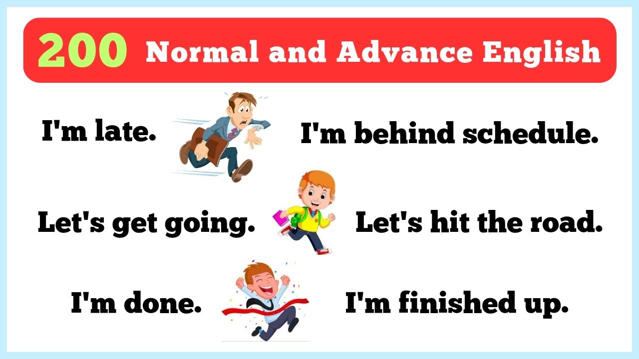 200 Normal English Sentences vs Advanced English: Improve Your Vocabulary!