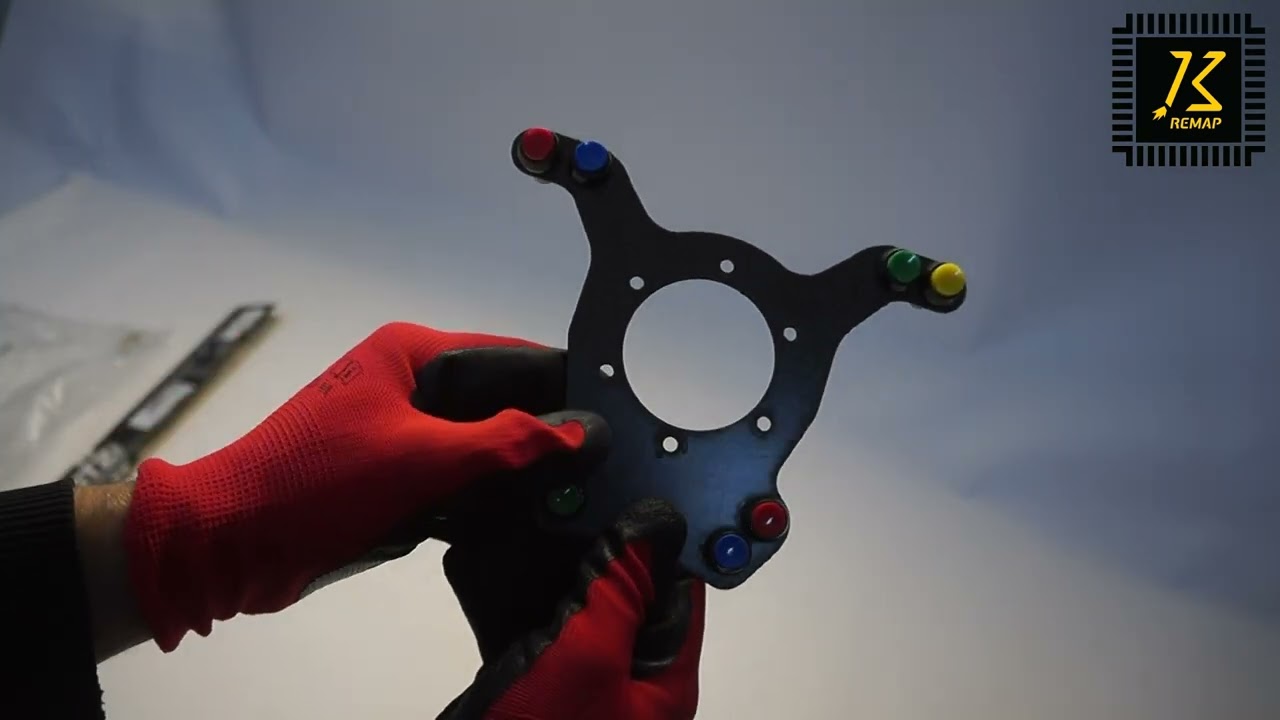 Unboxing KB Remap CARBON PLATE FOR STEERING WHEEL WITH 8 SWITCHES