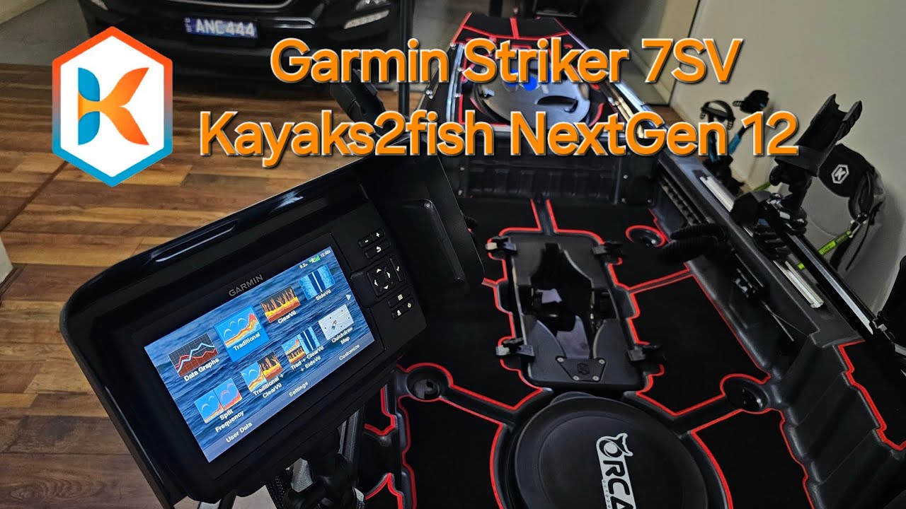 Garmin Striker 7SV fitted on my Kayaks2fish NextGen 12